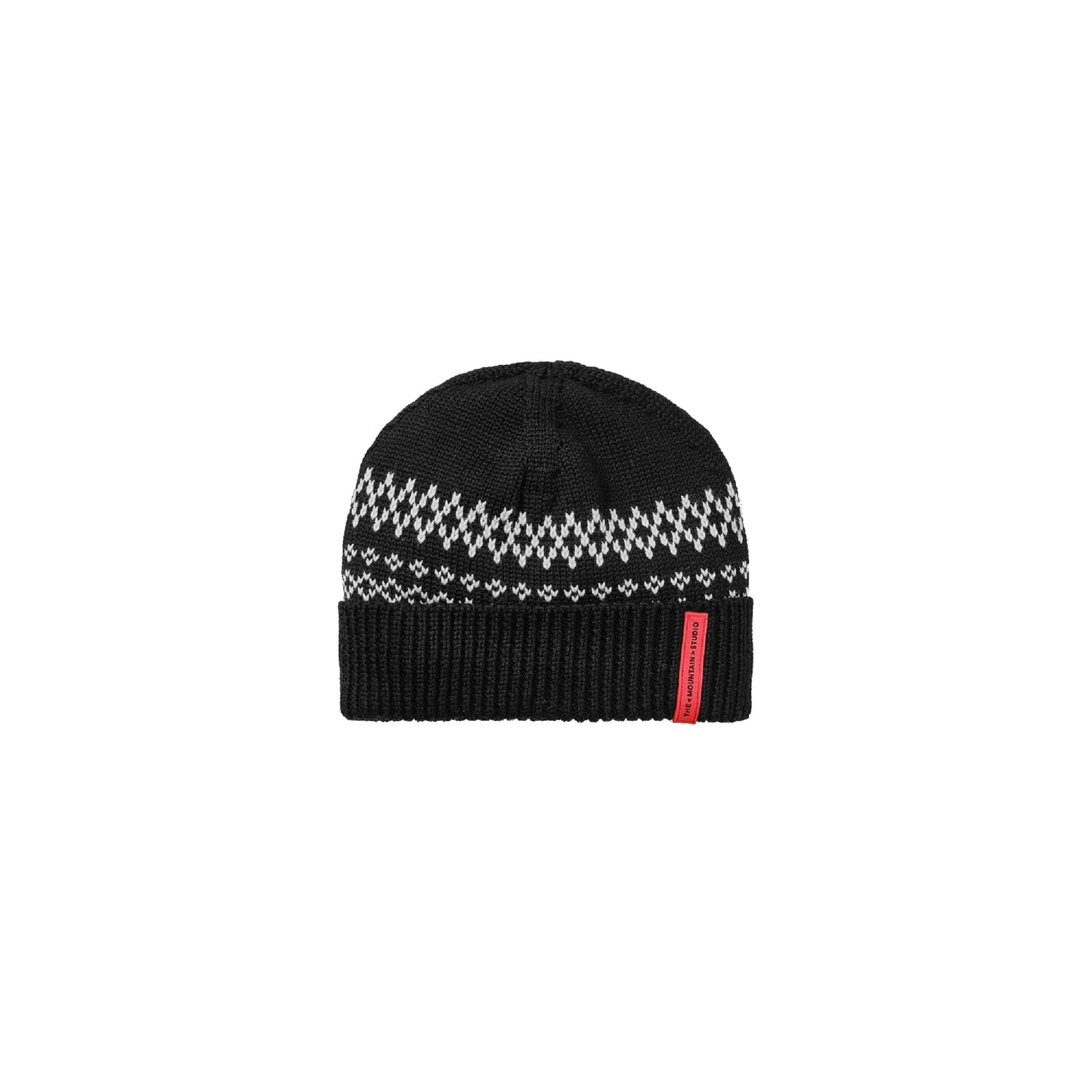 The Mountain Studio Jacquard Wool Adult Hat - Skiis & Biikes