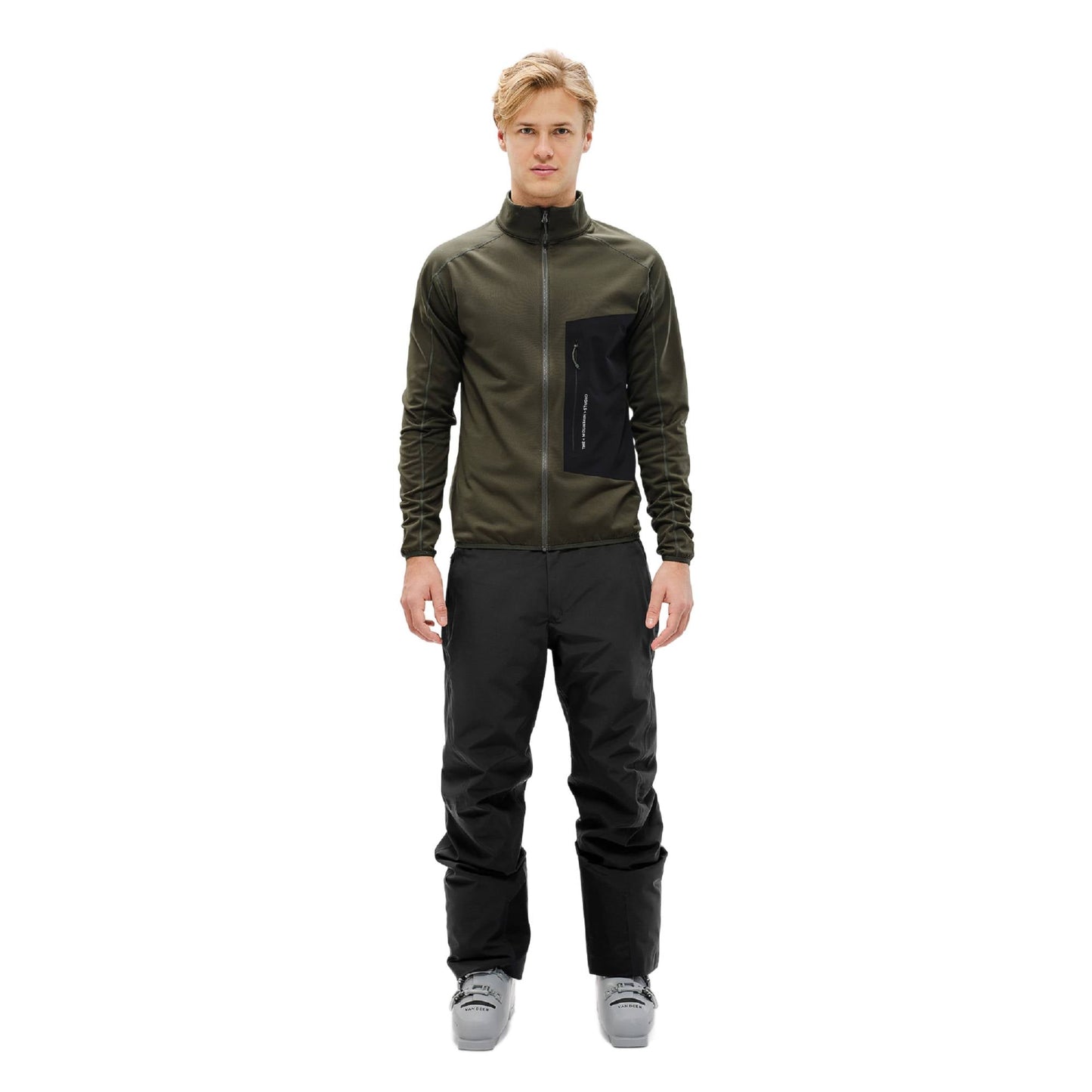 The Mountain Studio Mens Techno Fleece T - neck 2025 - Skiis & Biikes