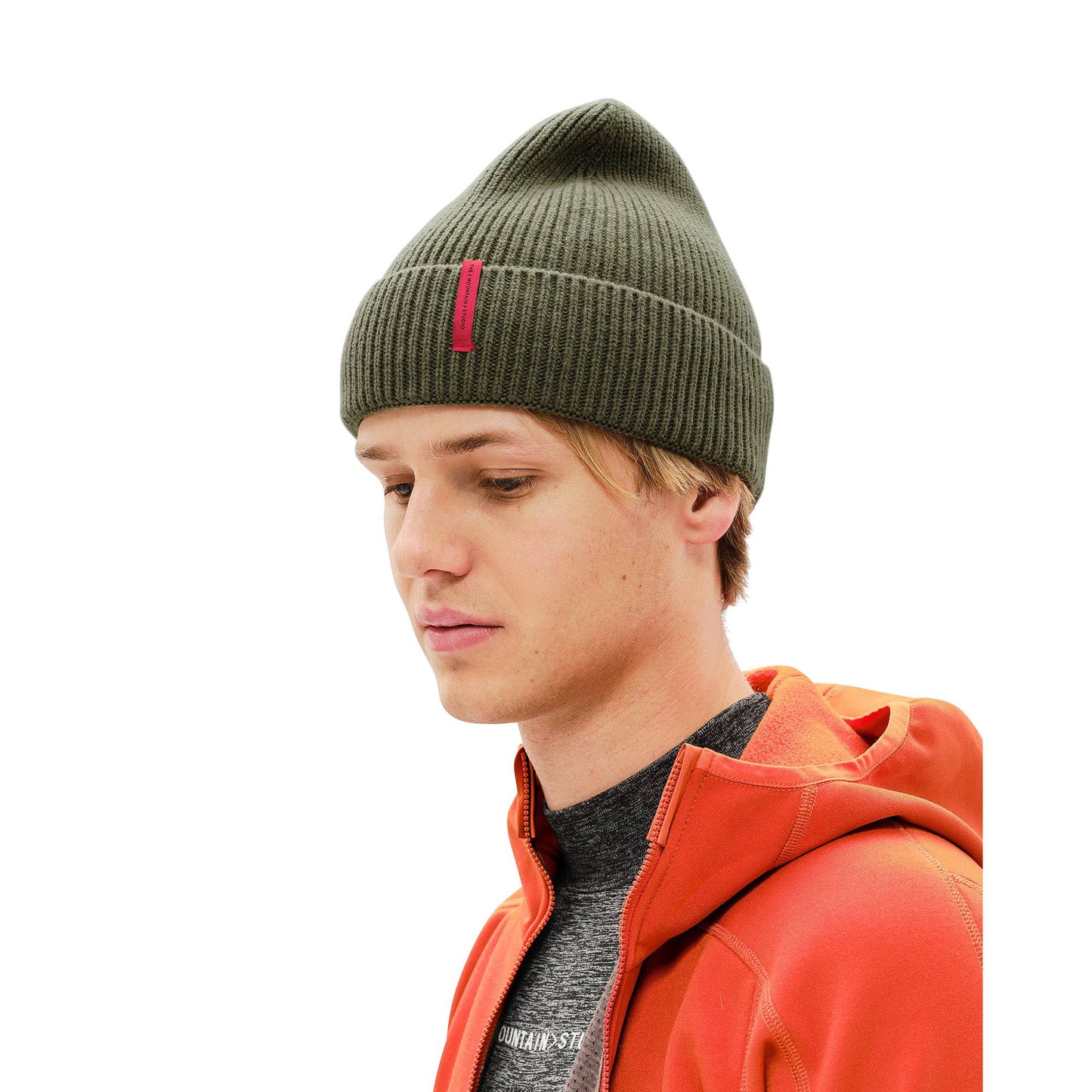 The Mountain Studio Wool Rib Adult Beanie - Skiis & Biikes