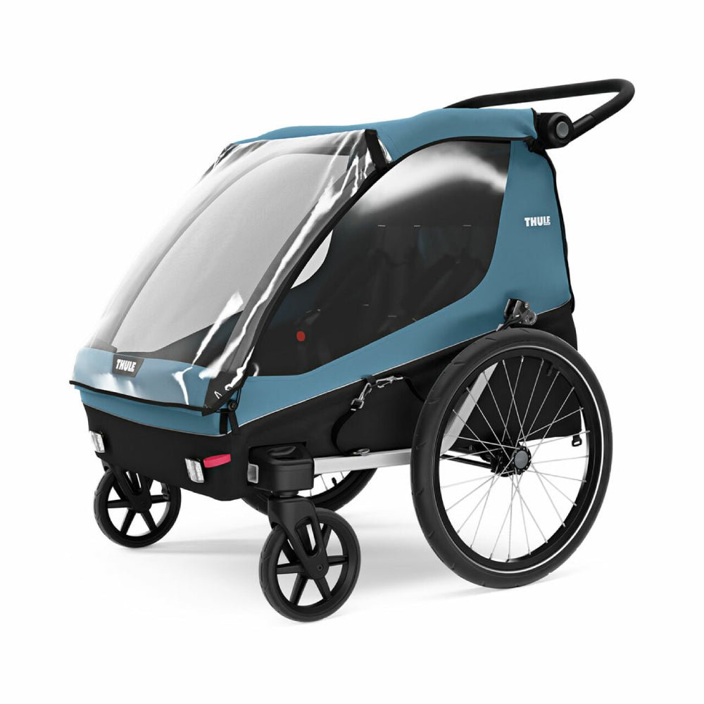 Thule Courier Trailer Aegean Blue - Skiis & Biikes