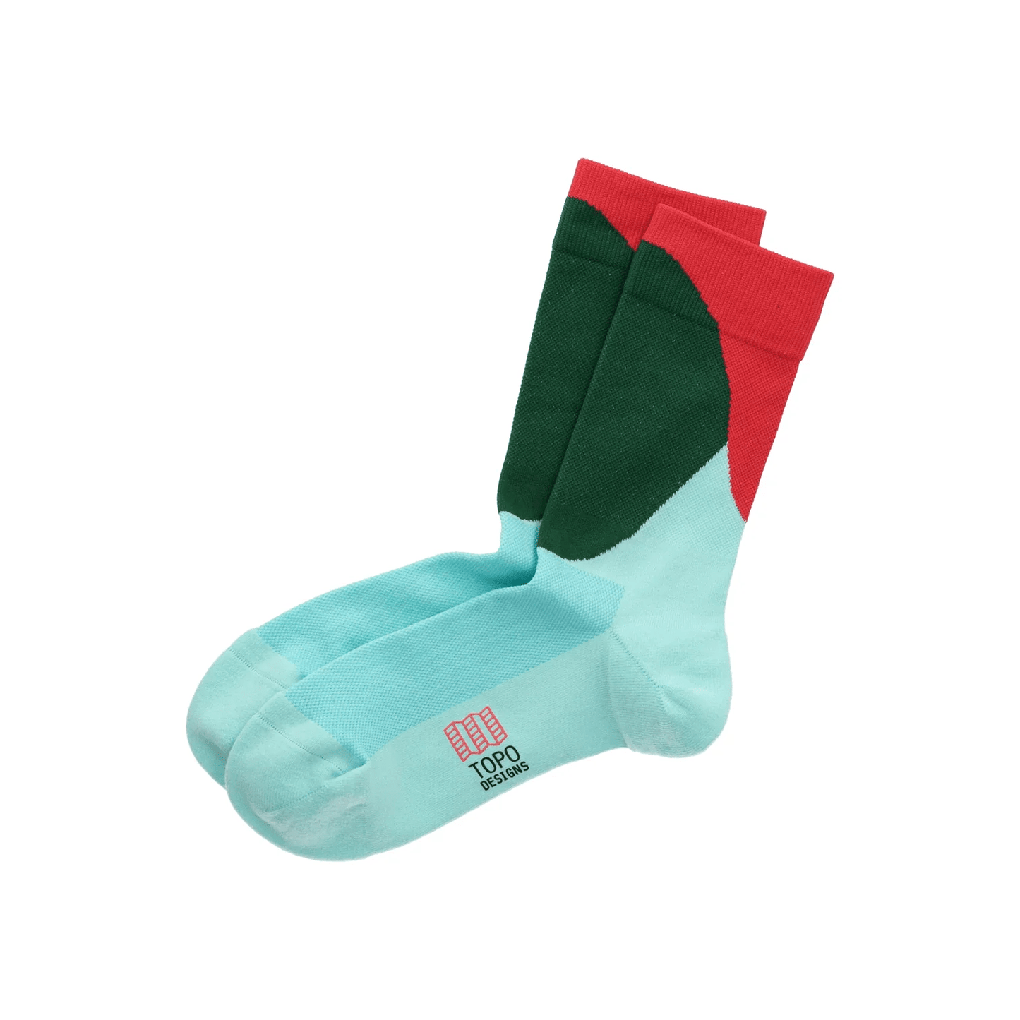 Topo Designs Crew Unisex Sport Socks - Skiis & Biikes