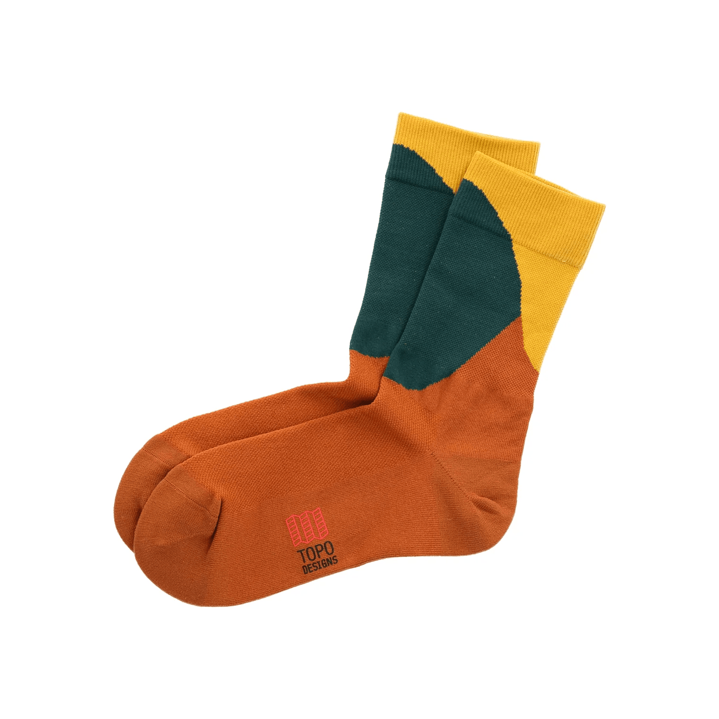 Topo Designs Crew Unisex Sport Socks - Skiis & Biikes