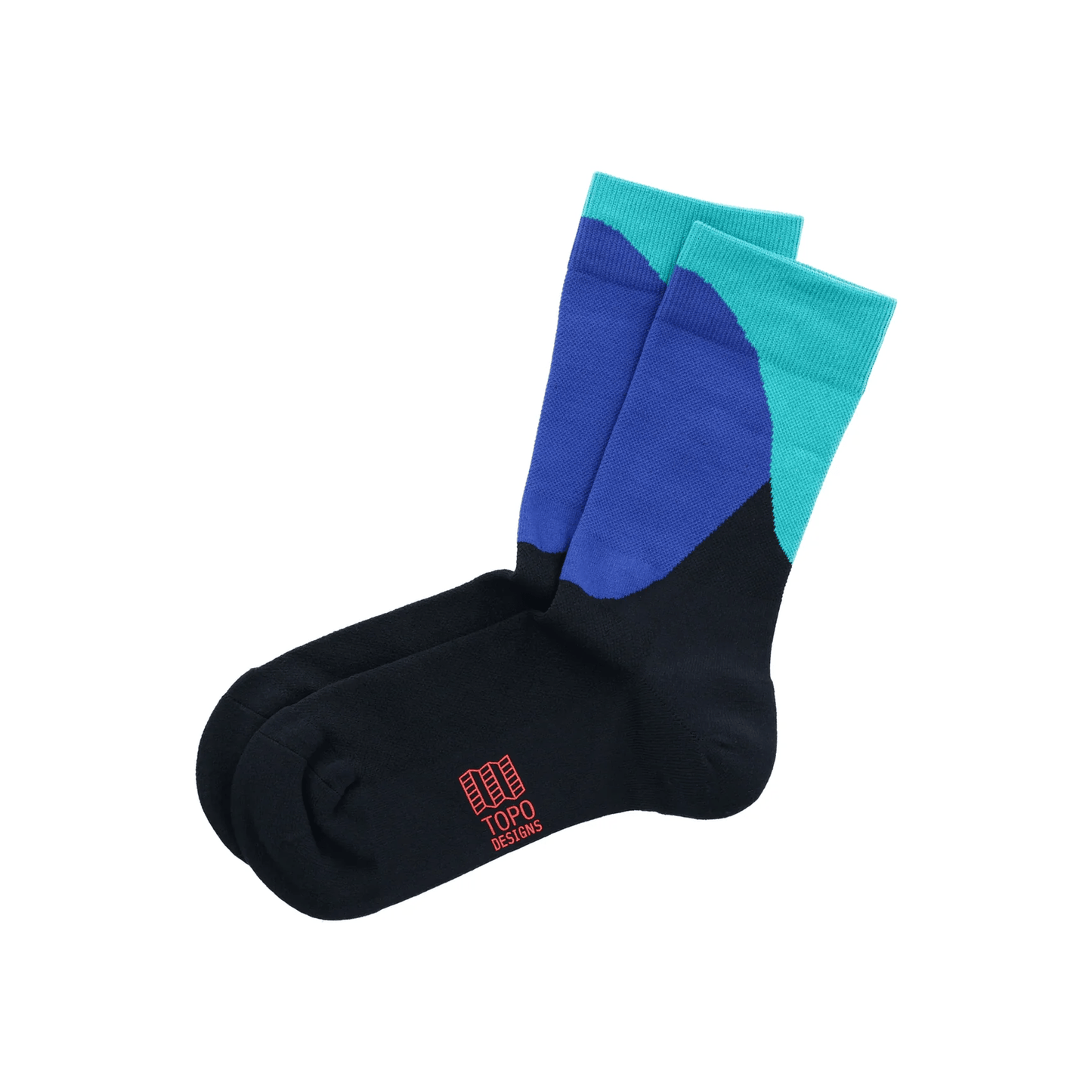 Topo Designs Crew Unisex Sport Socks - Skiis & Biikes