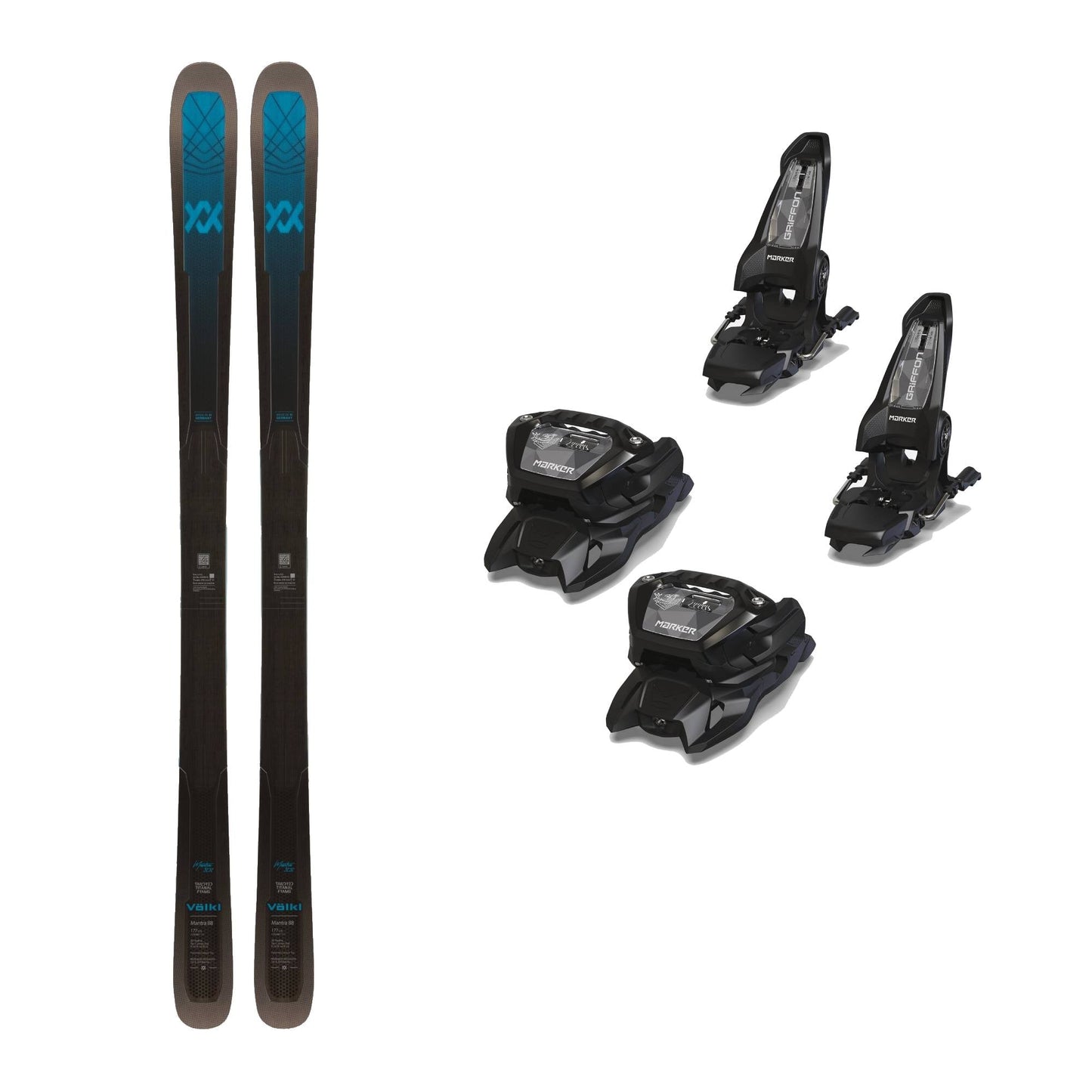 Volkl Mantra 88 Ski and Marker Griffon 13 ID Bindings 2025 - Skiis & Biikes