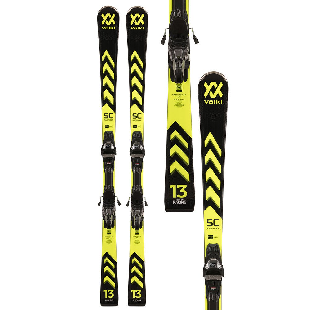 Volkl Racetiger SC Black Ski + VMotion 12 GW Binding 2024 - Skiis & Biikes