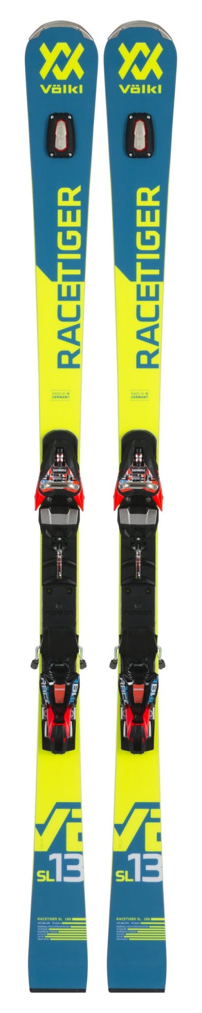 Volkl Racetiger SL Pro Ski + Race Xcell 12 Binding 2019 - Skiis & Biikes