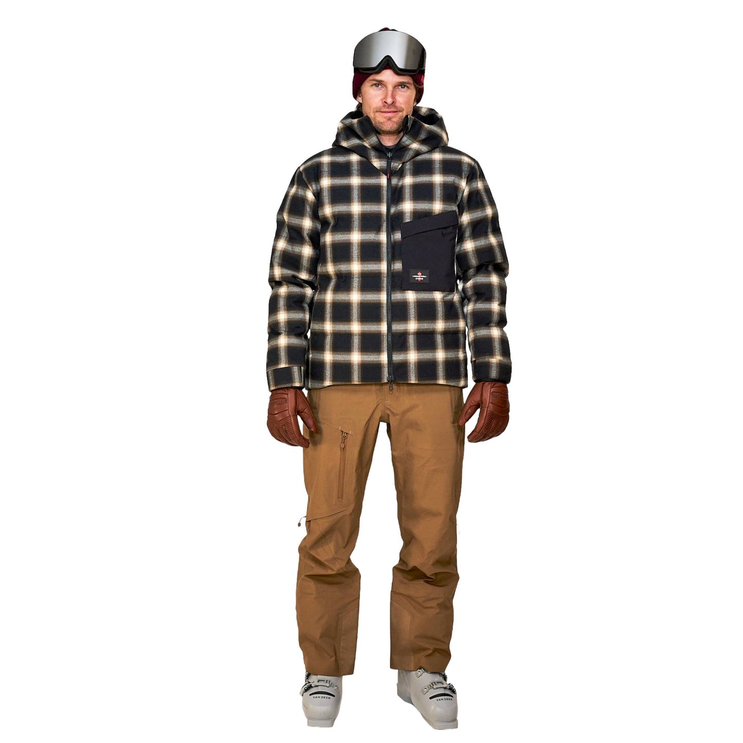 The Mountain Studio Mens Reversible Down Check Jacket 2027