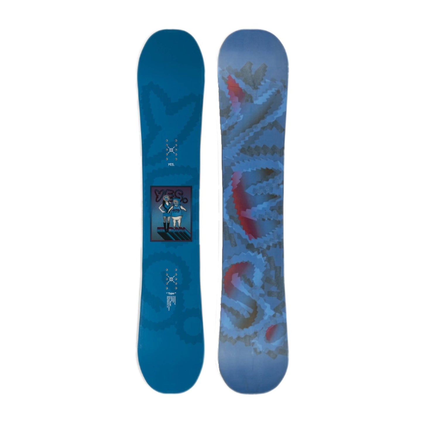 YES Typo Snowboard 2024 - Skiis & Biikes