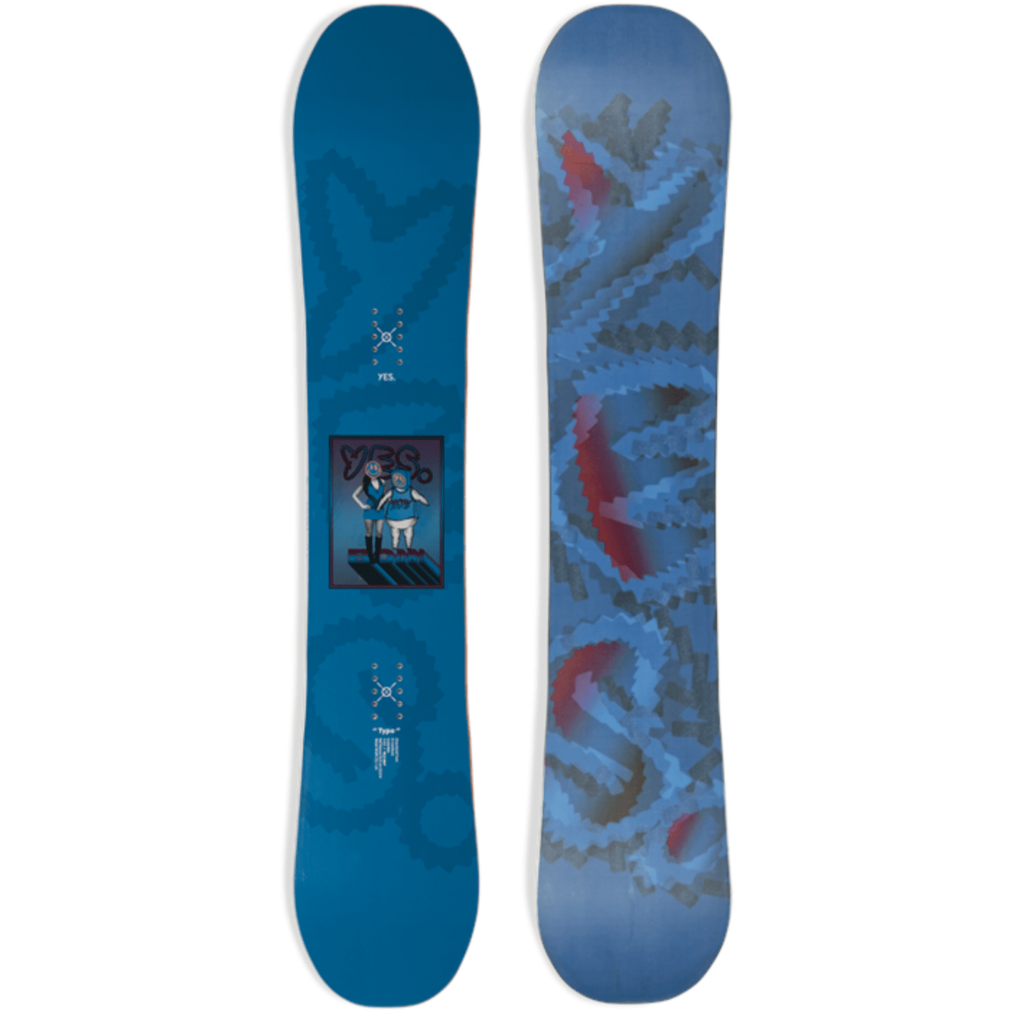 YES Typo Snowboard 2025 - Skiis & Biikes