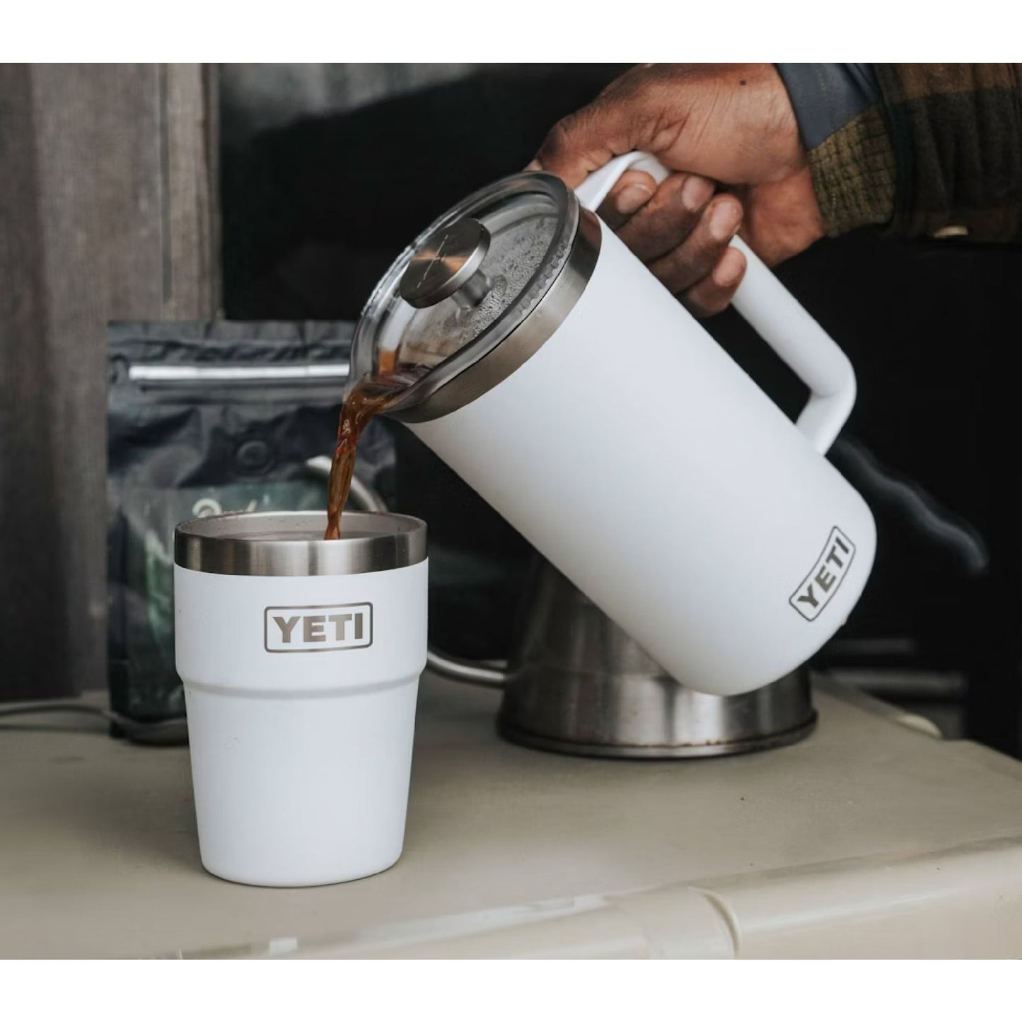YETI Rambler 34oz French Press - Skiis & Biikes