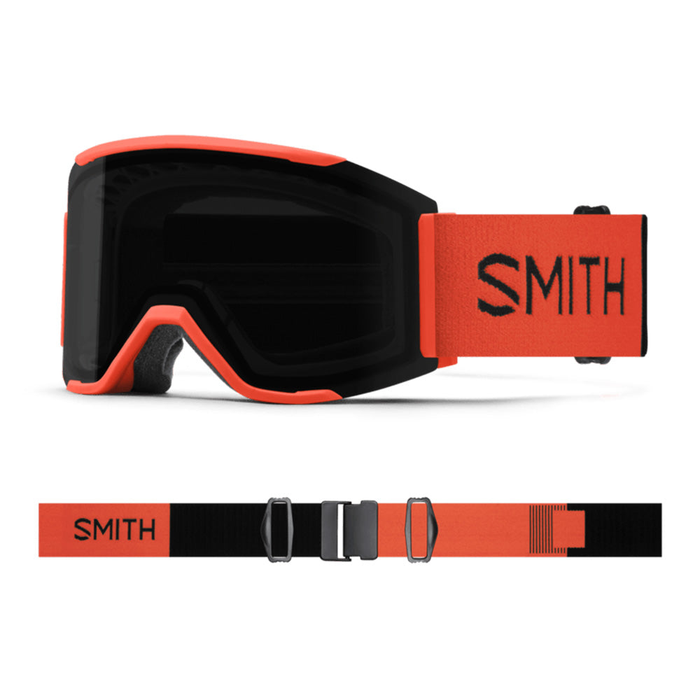 Smith Squad XL Snow Goggles Black/ChromaPop Everyday Red Mirror-