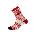 Dale of Norway History Adult Crew Sock Raspberry White