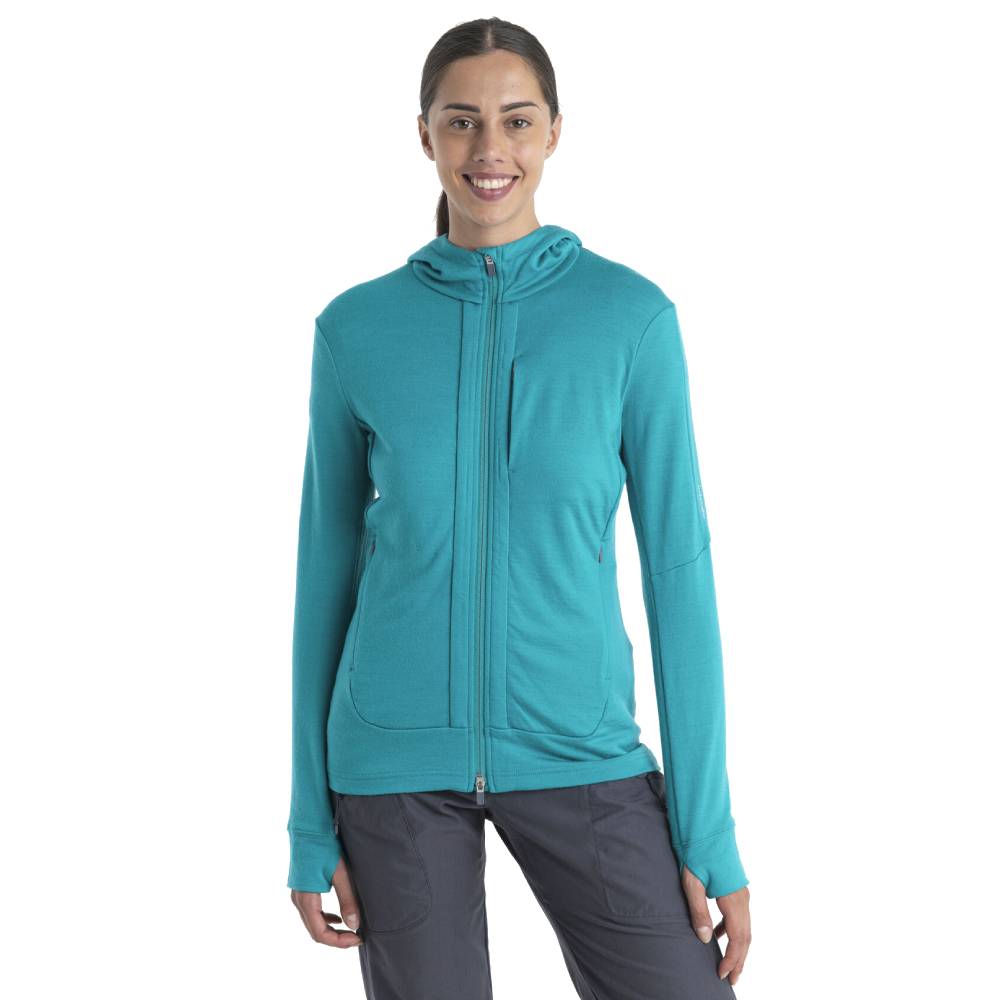 Icebreaker Quantum III Womens LS Zip Hoodie