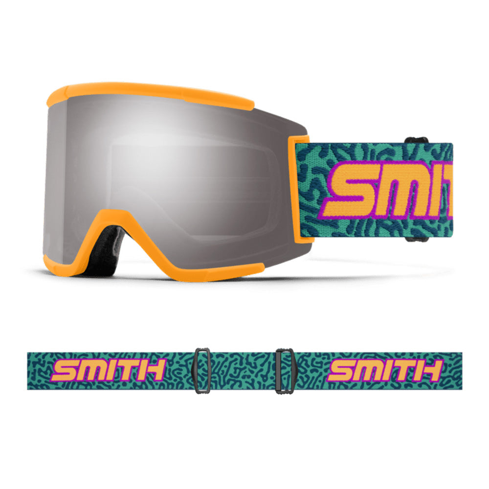 在庫あお得新品未使用 21-22 SMITH Squad XL Blackout / CP Photochromic Red Mirror (調光) / Clear スノーボードゴーグル スミス