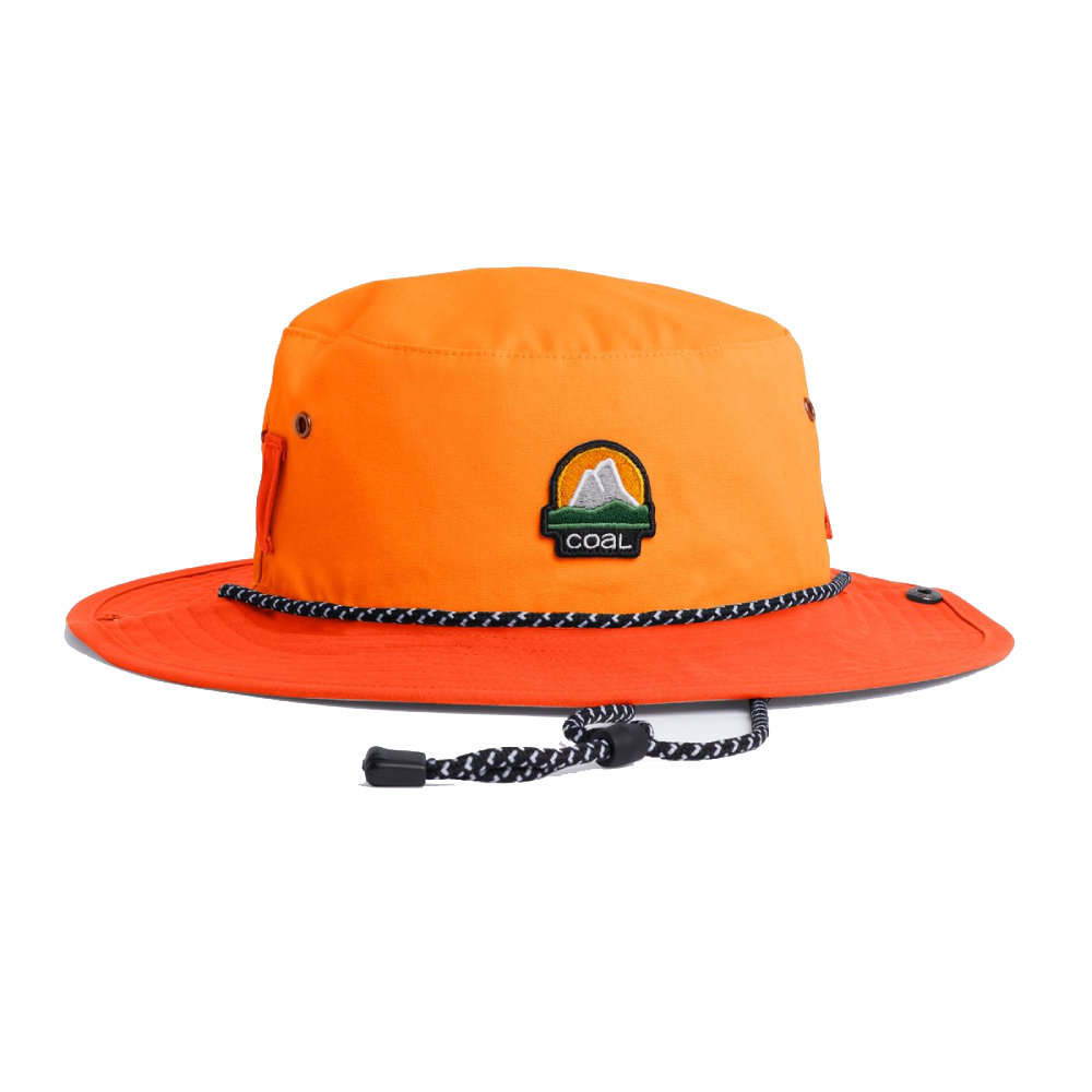 Coal Seymour Adult Waxed Canvas Hat Orange