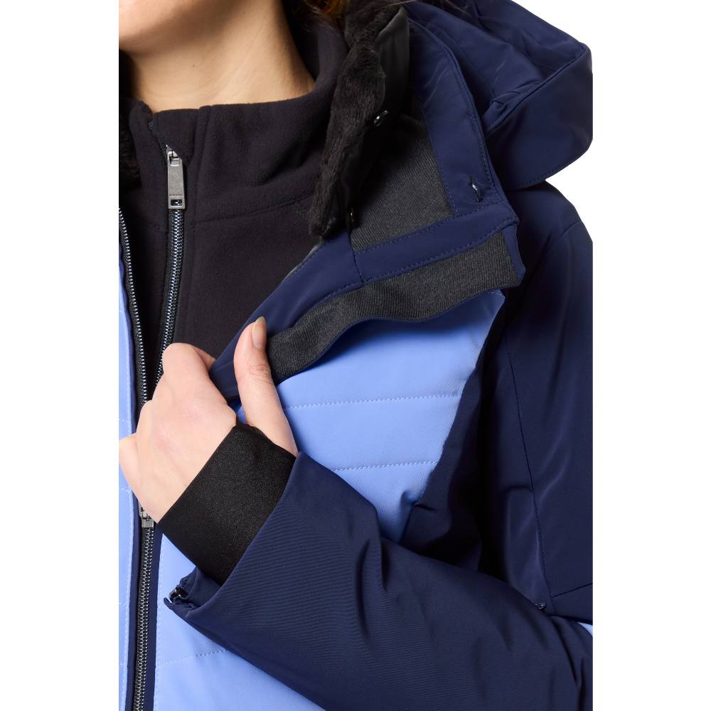 Descente Mosalia Womens Jacket 2024 Detachable Inner Coller Detail 