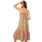 Pistache Womens Sleeveless Dress with Bow 2023