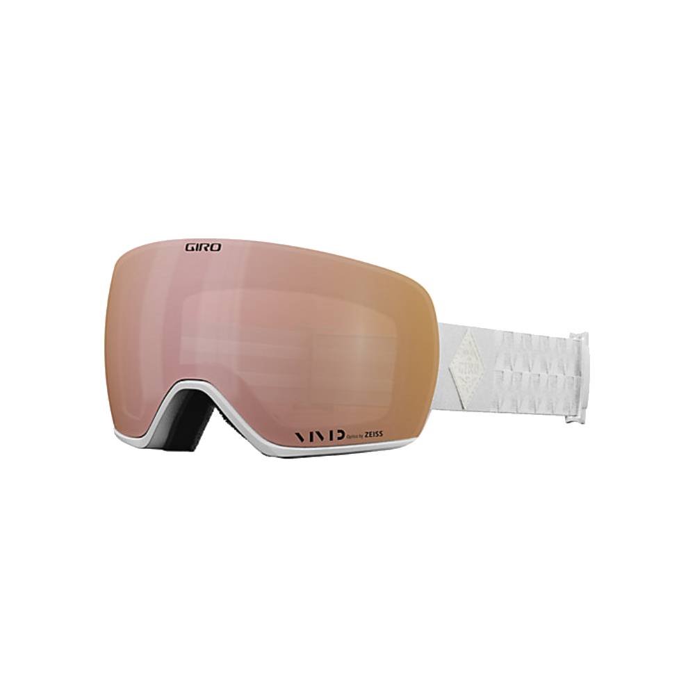 Giro Article II Womens Goggles 2024 White Bliss | Vivid Rose Gold