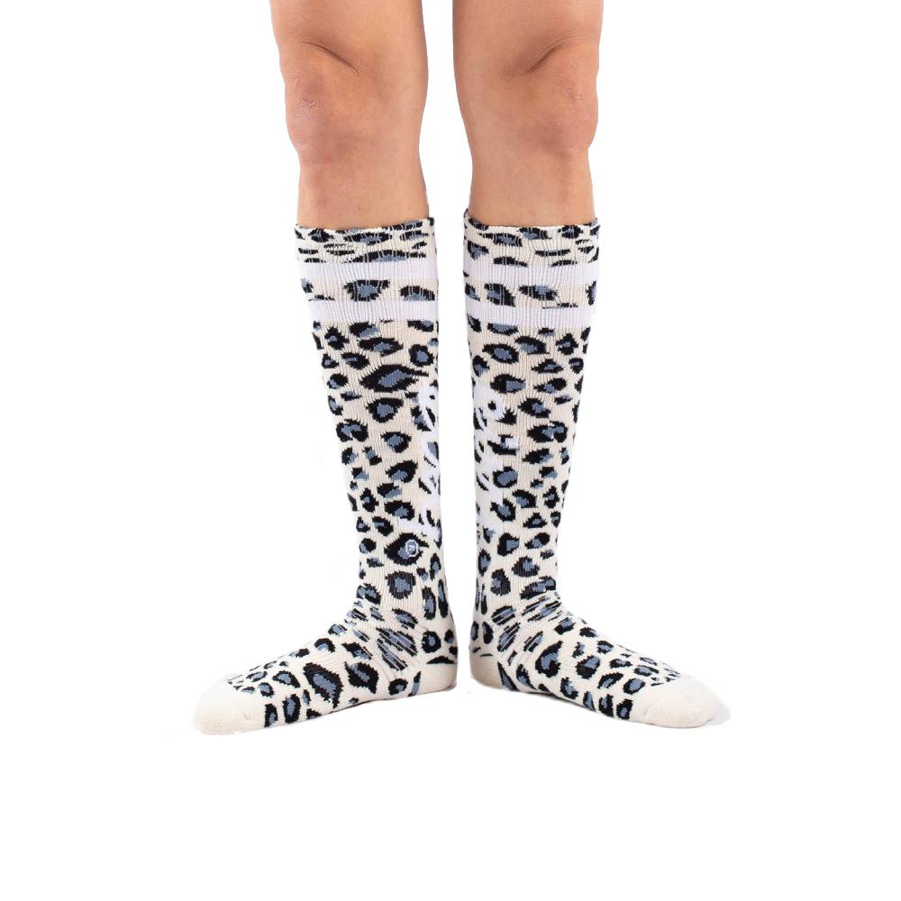 Eivy Cheerleader Womens Wool Socks Snow Leopard