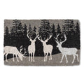 Abbott Reindeer Doormat Black Grey 