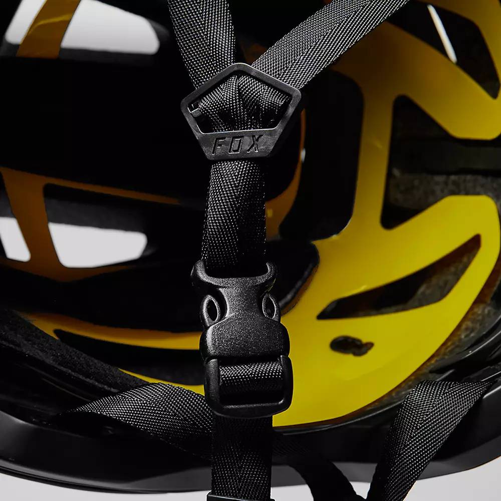 Fox Speedframe MIPS Helmet Black Close Up Buckle