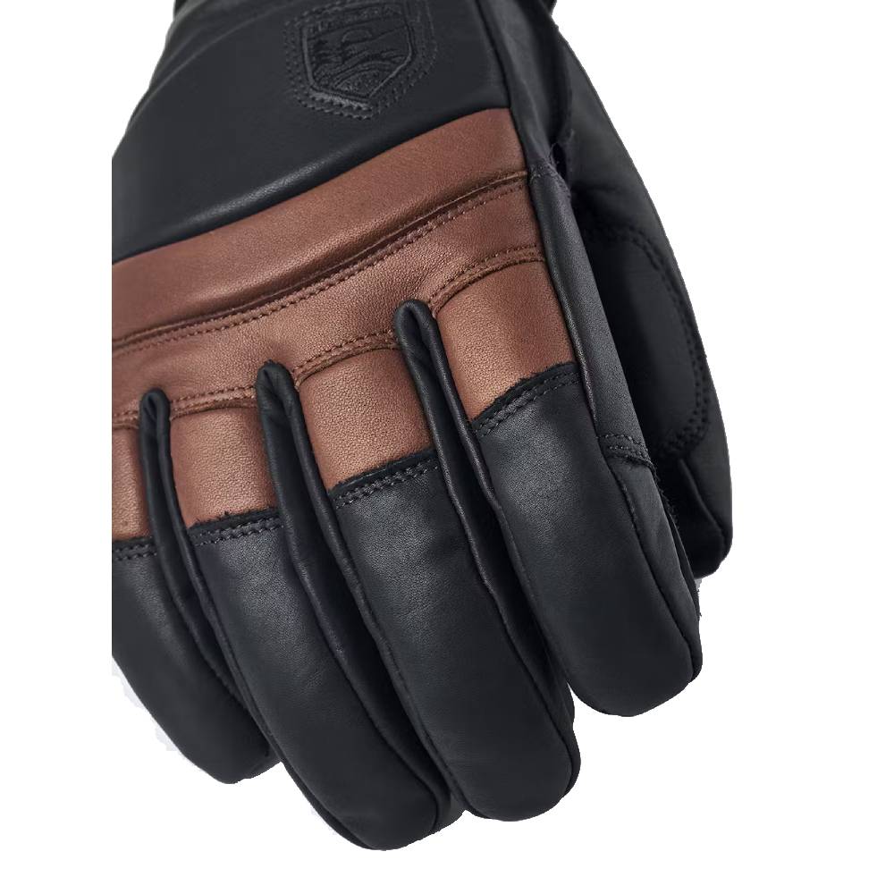 Hestra Leather Fall Line Gloves Navy Brown D1 Two Tone Detail 