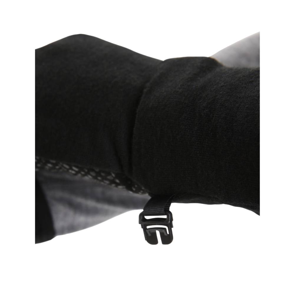 Icebreaker Quantum Adult Gloves Black Cuff Detail 