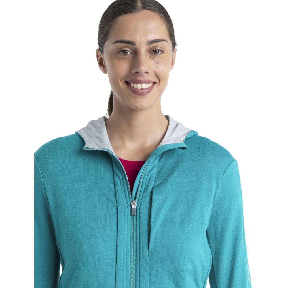 Icebreaker Quantum III Womens LS Zip Hoodie