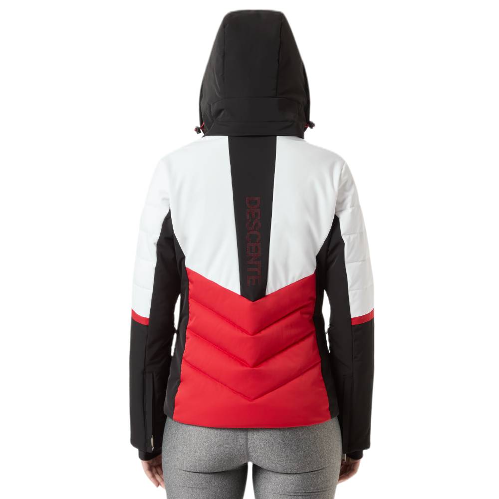 Descente Iris Womens Jacket 2024 Back Writing And Colour Blocking Detail
