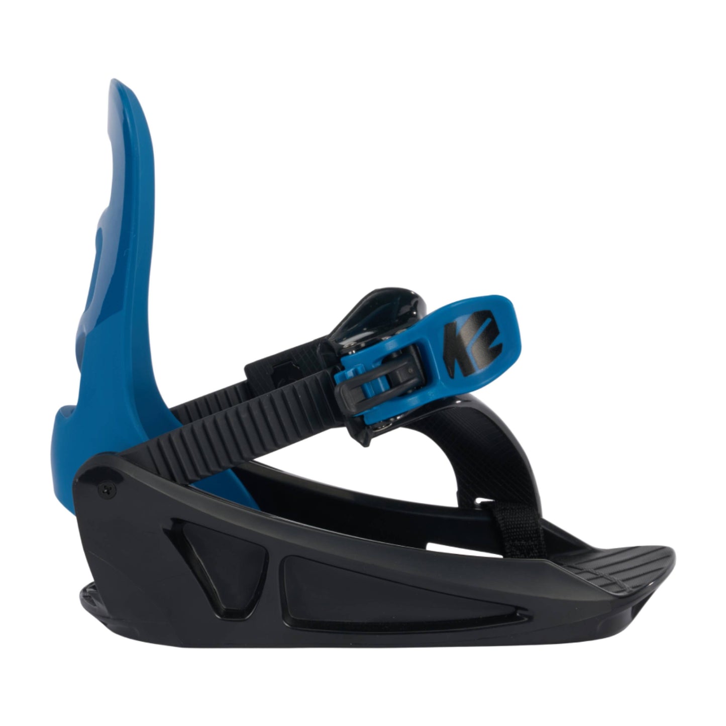 K2 Mini Turbo Kids Snowboard Bindings 2024 Blue Side View Detail