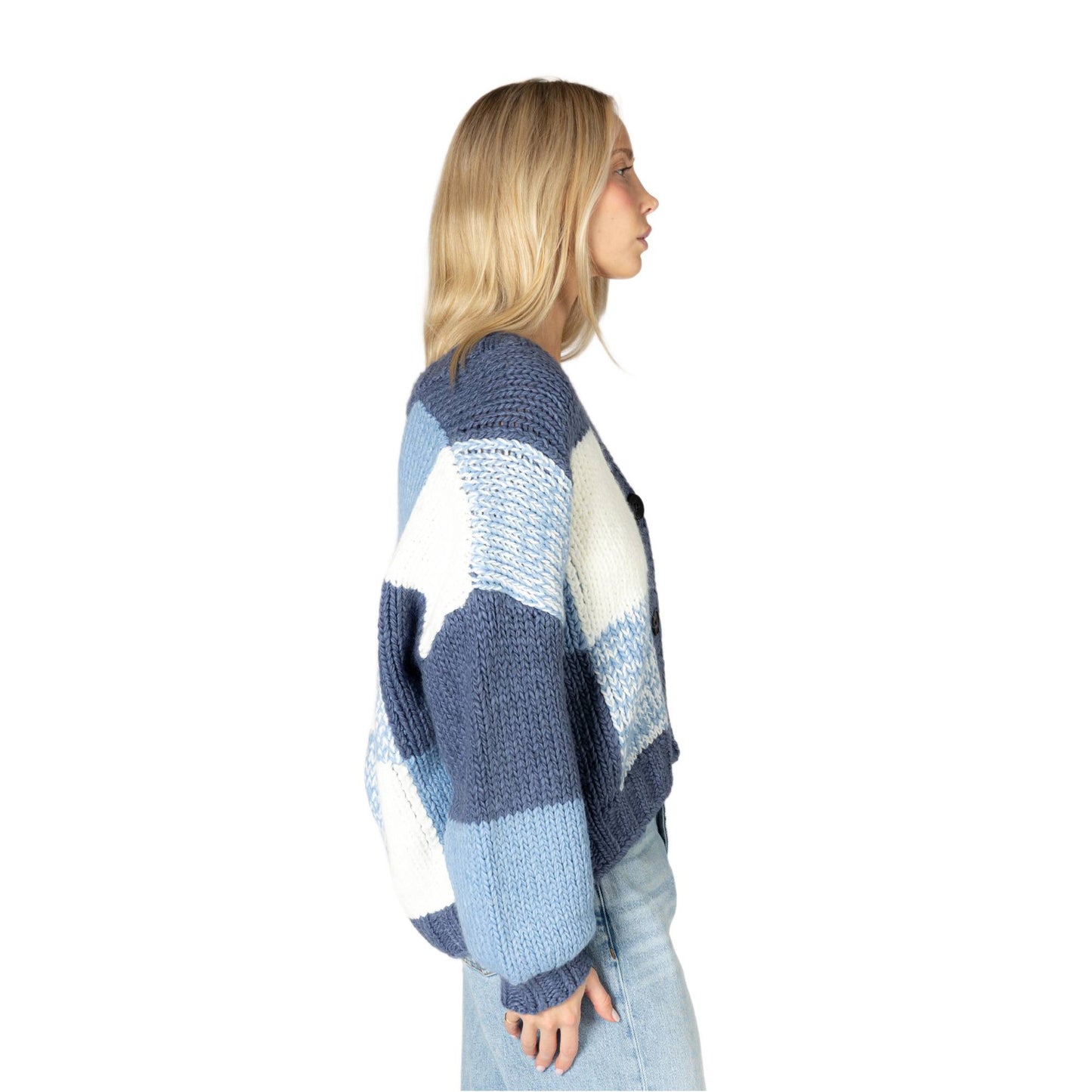Lyla + Luxe Lenny Womens Hand Knit Cardigan 2027