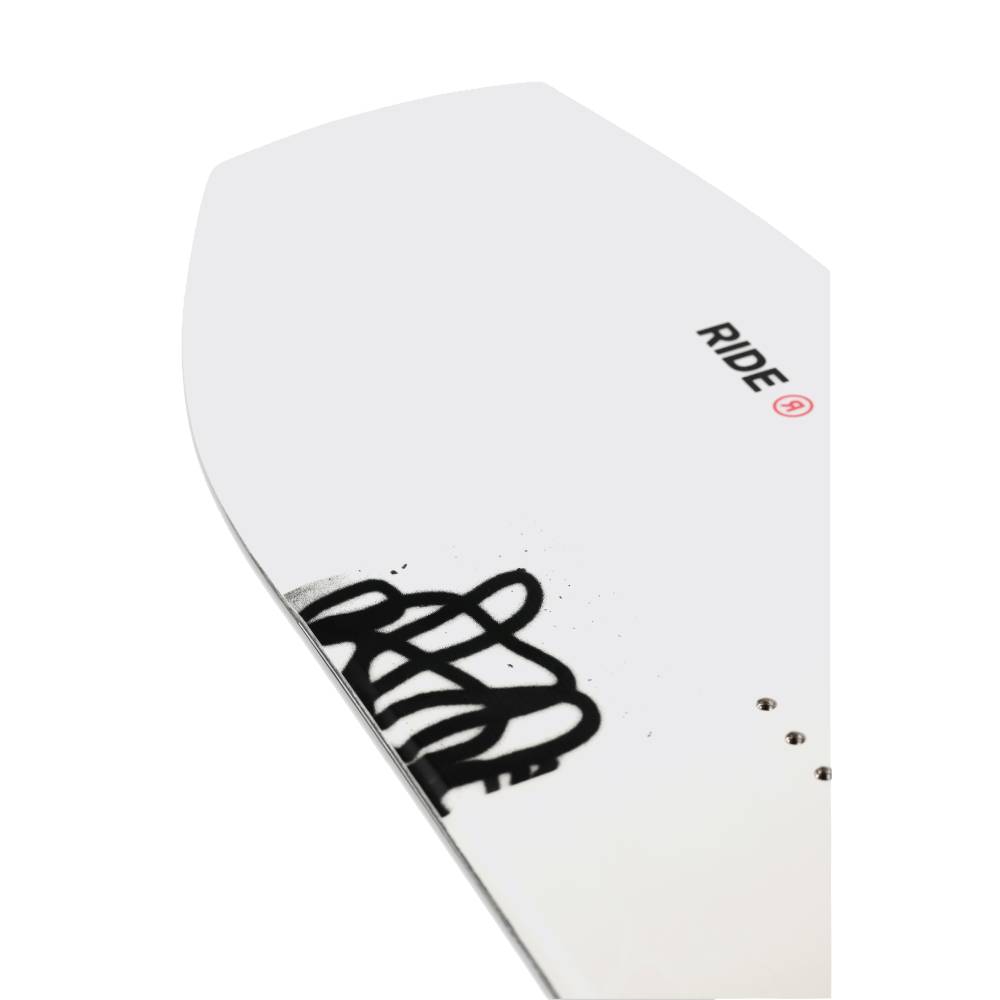 Ride Superpig Snowboard 2024 Top Sheet Graphic And Ride Logo Detail