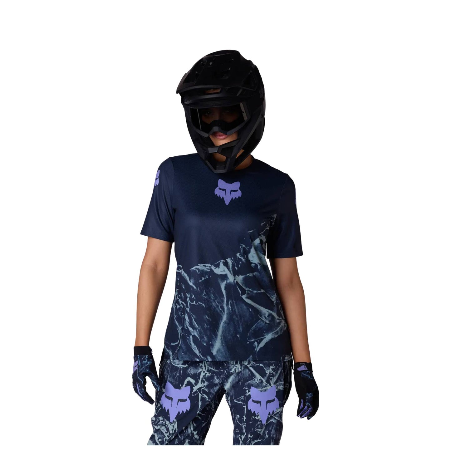 Fox Ranger Fox Head Print SS Womens Jersey