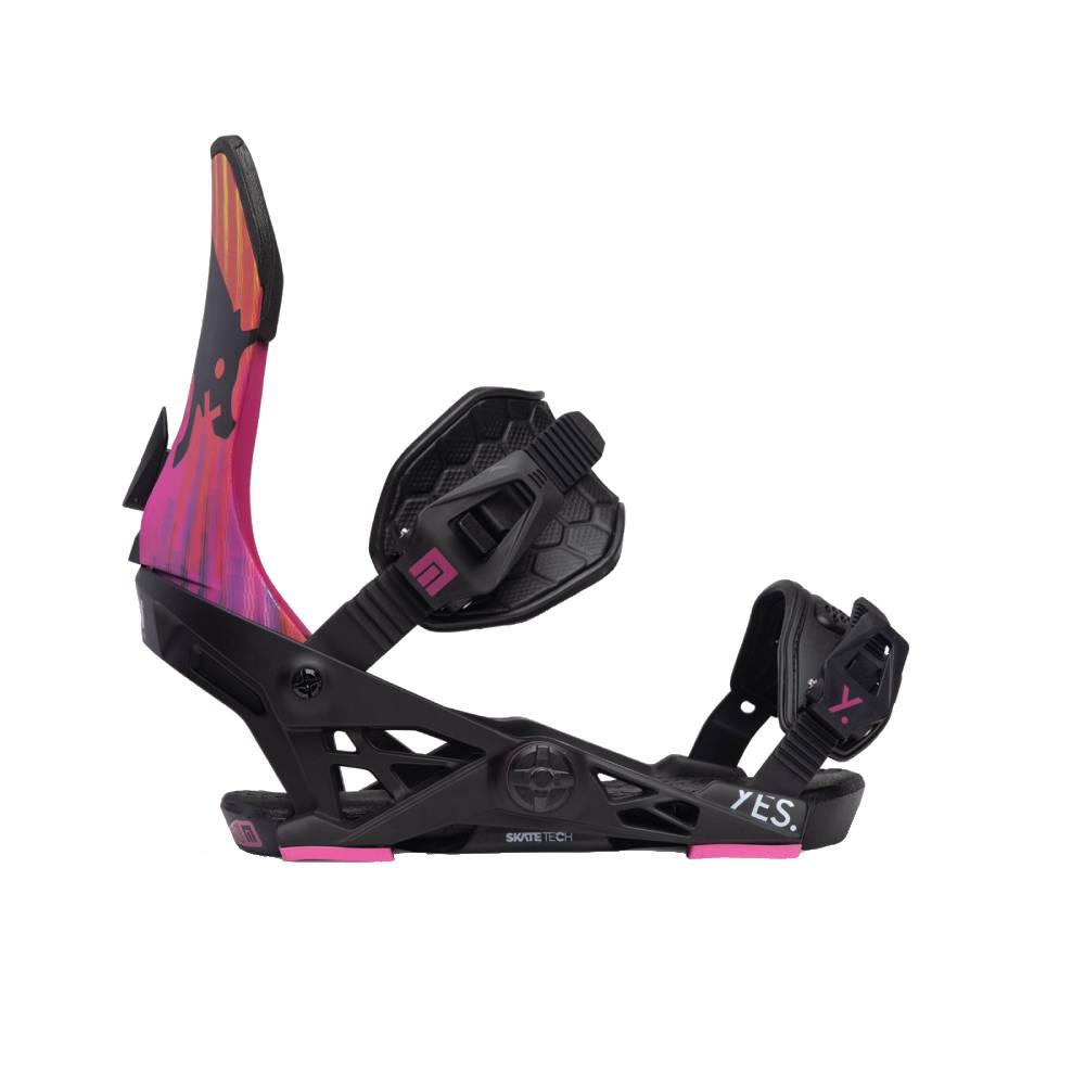Now x YES Snowboard Bindings 2024 Side Profile Detail