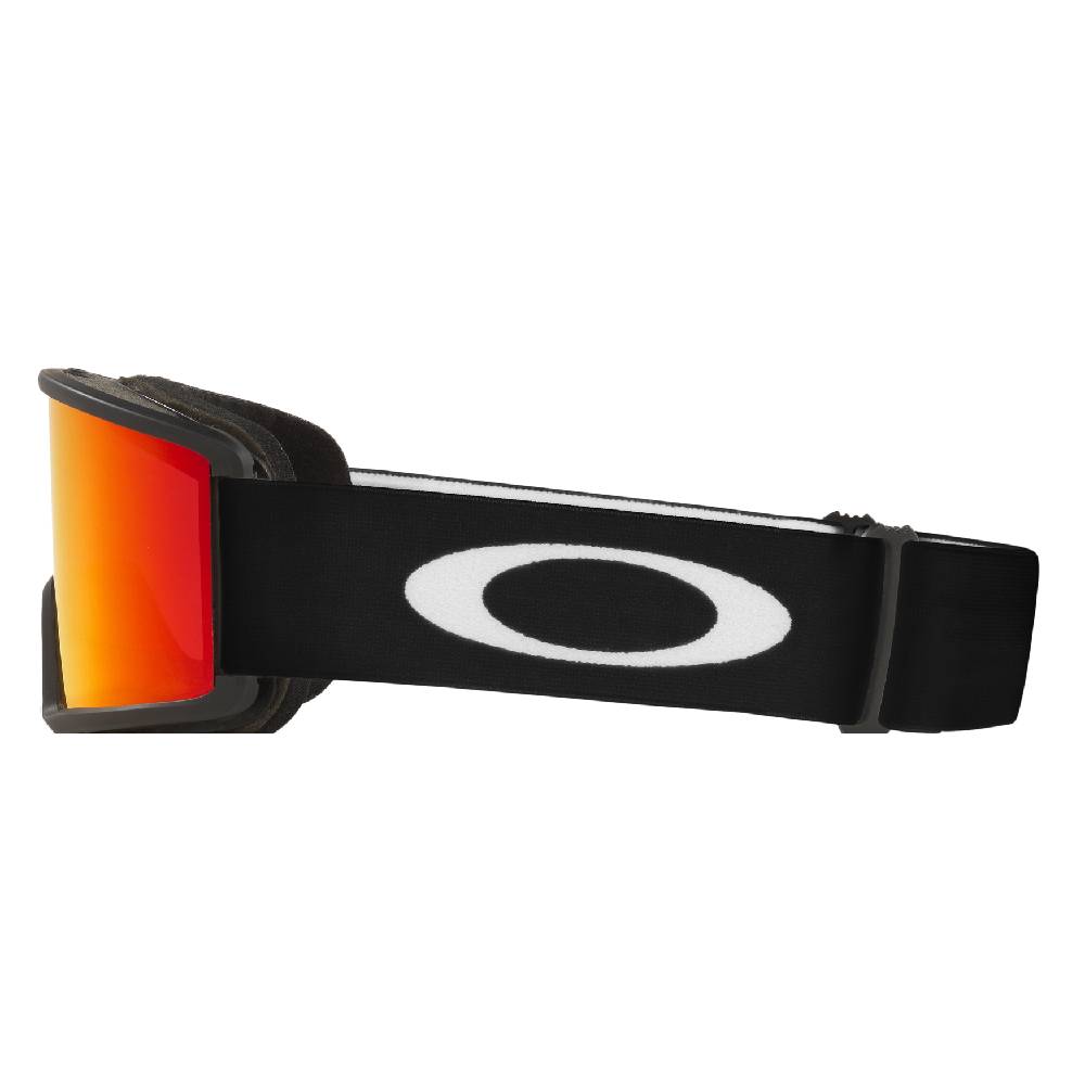 Oakley Target Line L Goggles 2024 Matte Black | Fire Iridium Left Side Detail