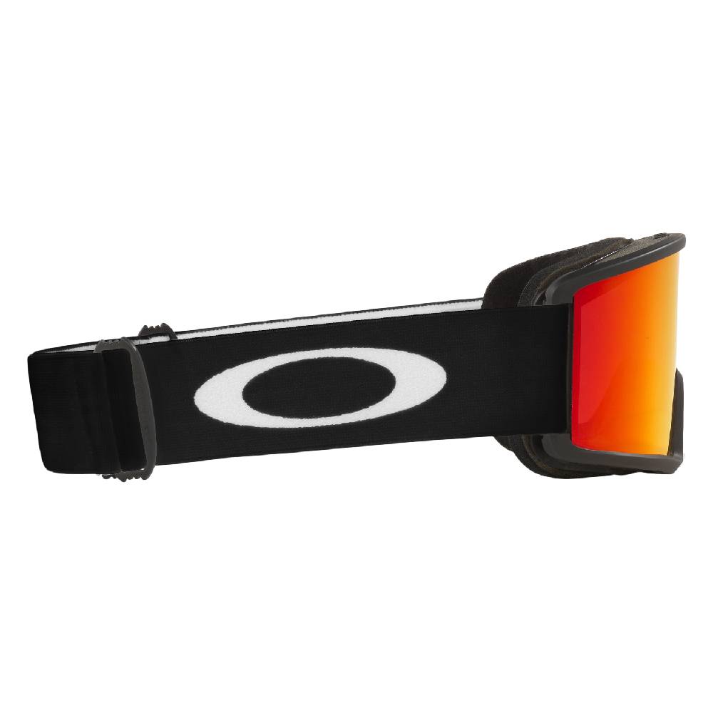 Oakley Target Line L Goggles 2024 Matte Black | Fire Iridium Right Side Detail 