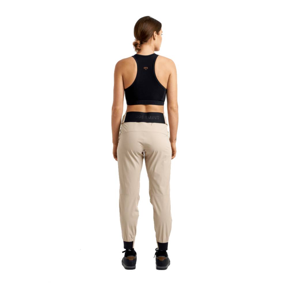 Peppermint MTB Womens Pants Dune On Model Full Length Back Detail