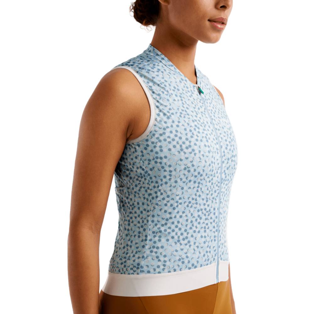 Peppermint Signature Sleeveless Womens Jersey Dots Sea Front Side Panel Detail 