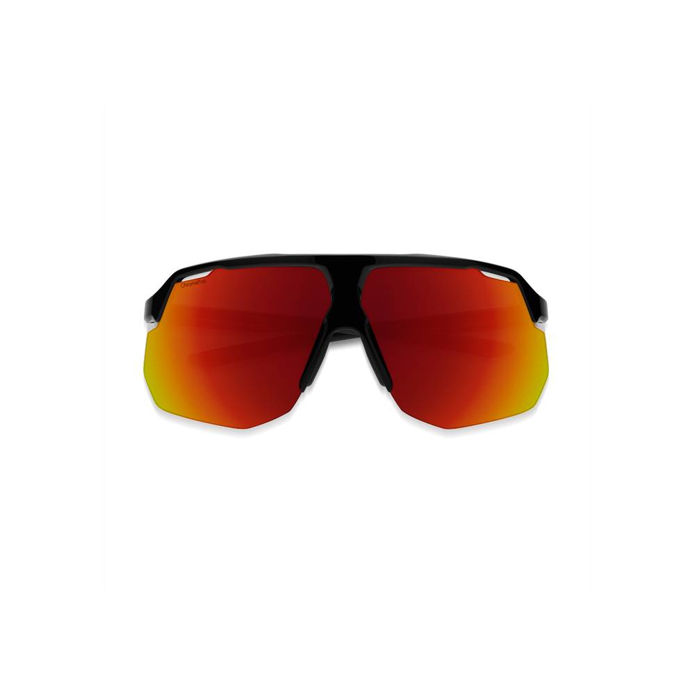 Smith Motive Sunglasses Black | ChromaPop Red Mirror Flat Detail