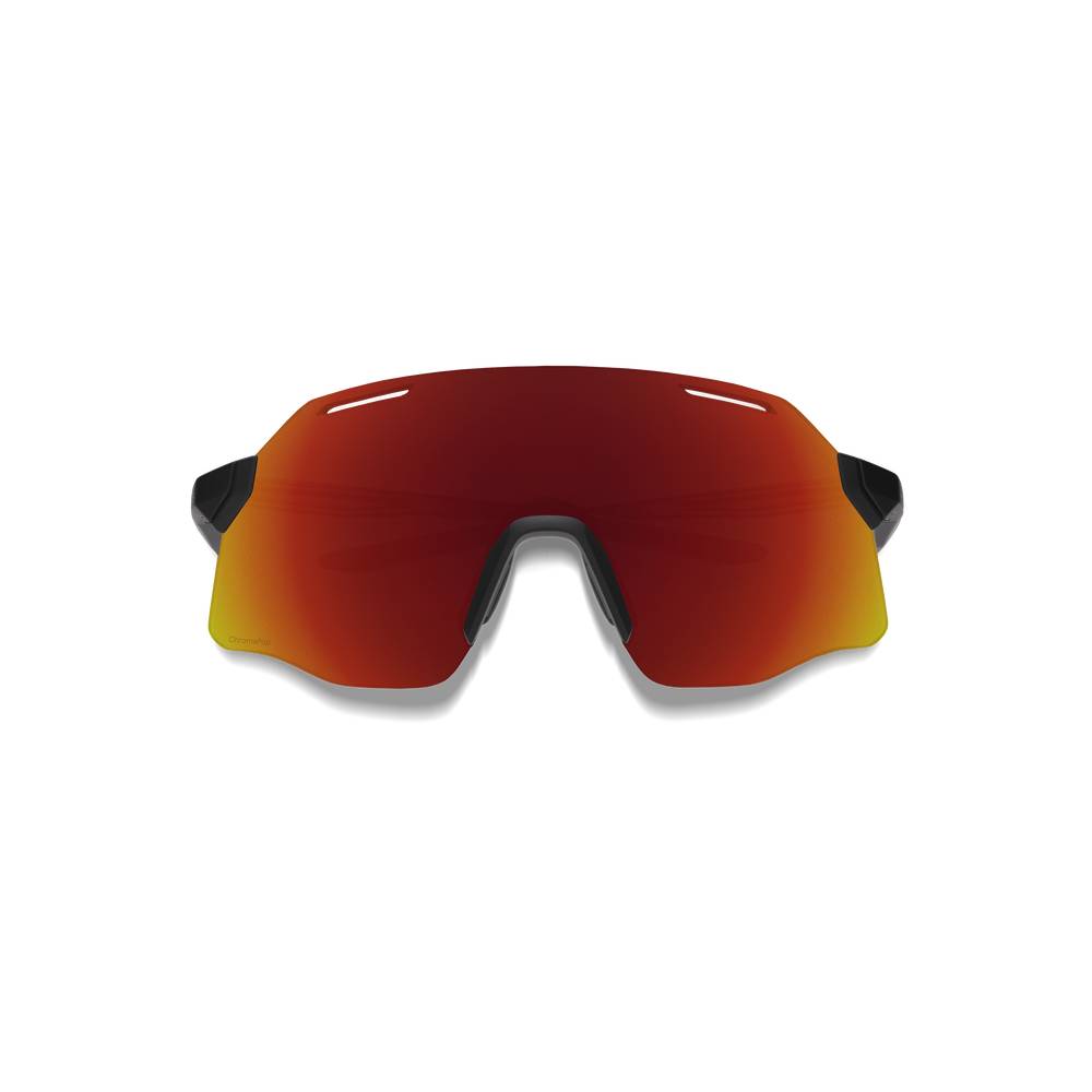  Smith Vert PivLock Sunglasses Black | ChromaPop Red Mirror Front View