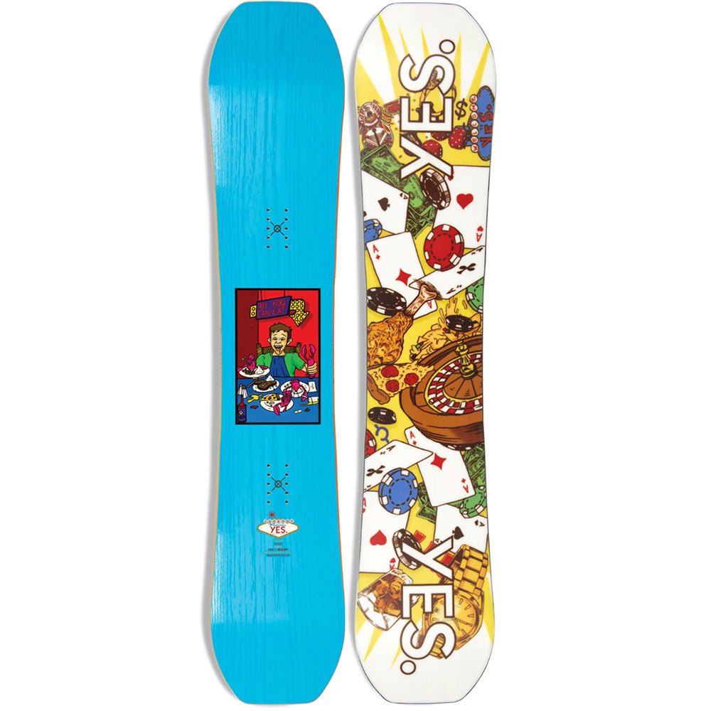 YES Jackpot Snowboard 2024 152 Turquoise Detail