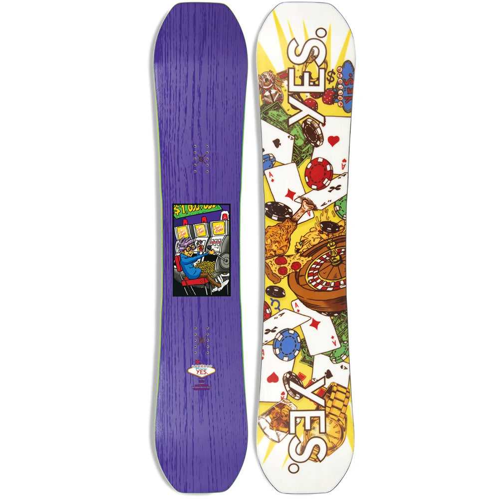 YES Jackpot Snowboard 2024 156 Purple Detail