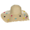 Abbott Allover Pompoms Womens Sun Hat - Skiis & Biikes