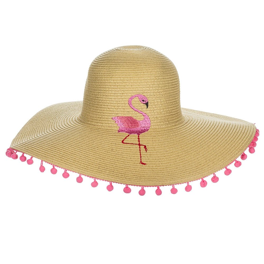 Abbott Flamingo Womens Sun Hat - Skiis & Biikes