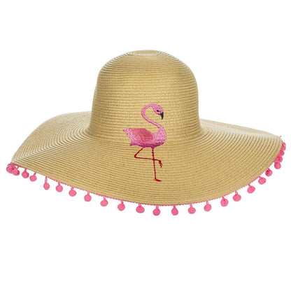Abbott Flamingo Womens Sun Hat - Skiis & Biikes