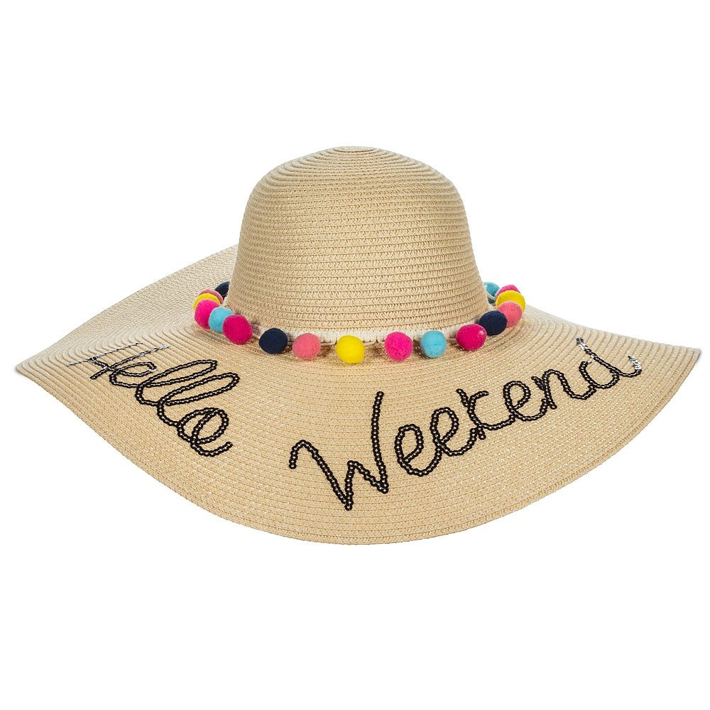 Abbott Hello Weekend Womens Sun Hat - Skiis & Biikes