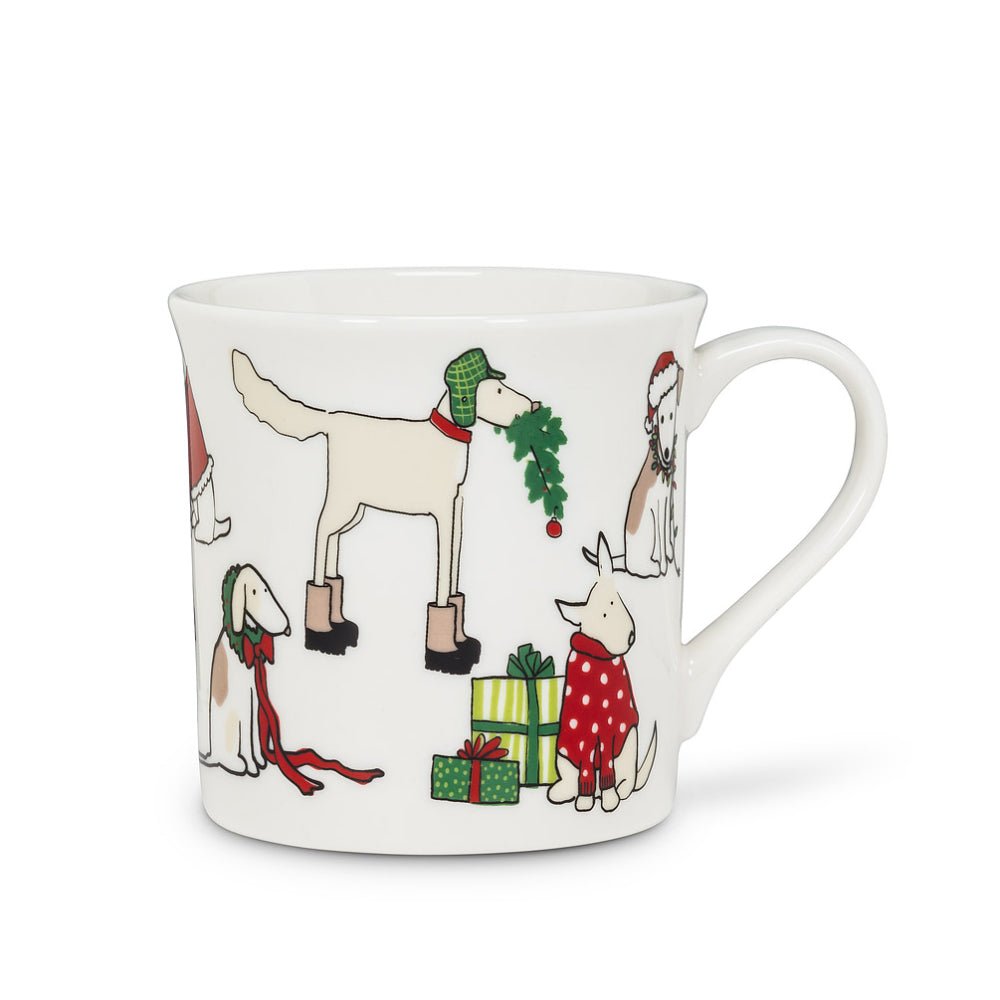 Abbott Holiday Dogs Mug - Skiis & Biikes