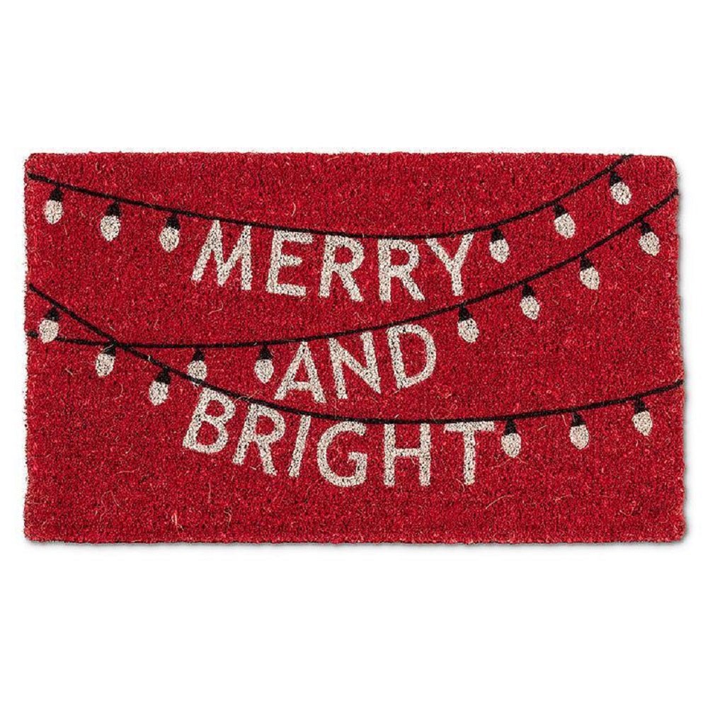 Abbott Merry & Bright Doormat - Skiis & Biikes