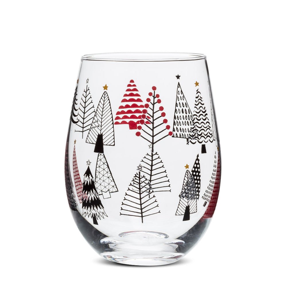 Abbott Modern Trees Stemless Goblet - Skiis & Biikes