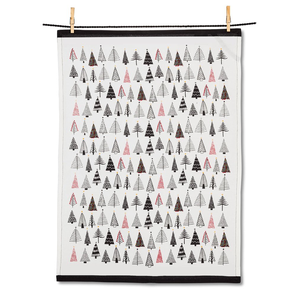 Abbott Modern Trees Tea Towel - Skiis & Biikes